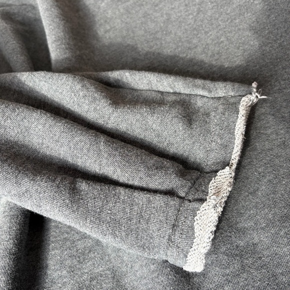 Natural Life Charcoal Knit Trim Sweatshirt Size L/XL - Picture 10 of 10